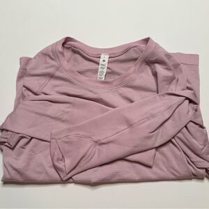 Lululemon Swiftly Relaxed Long-Sleeve Shirt Light Pink (Hip Length)